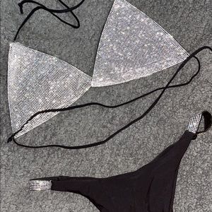 ❌❌❌sold❌❌❌HOTT!!!! RHINESTONE GLITTER SPARKLE 2PC BIKINI SET SZ SMALL